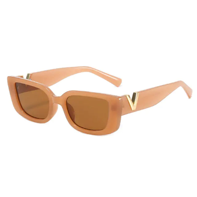 Rectangle Retro Sunglasses - Woman`s Clothing