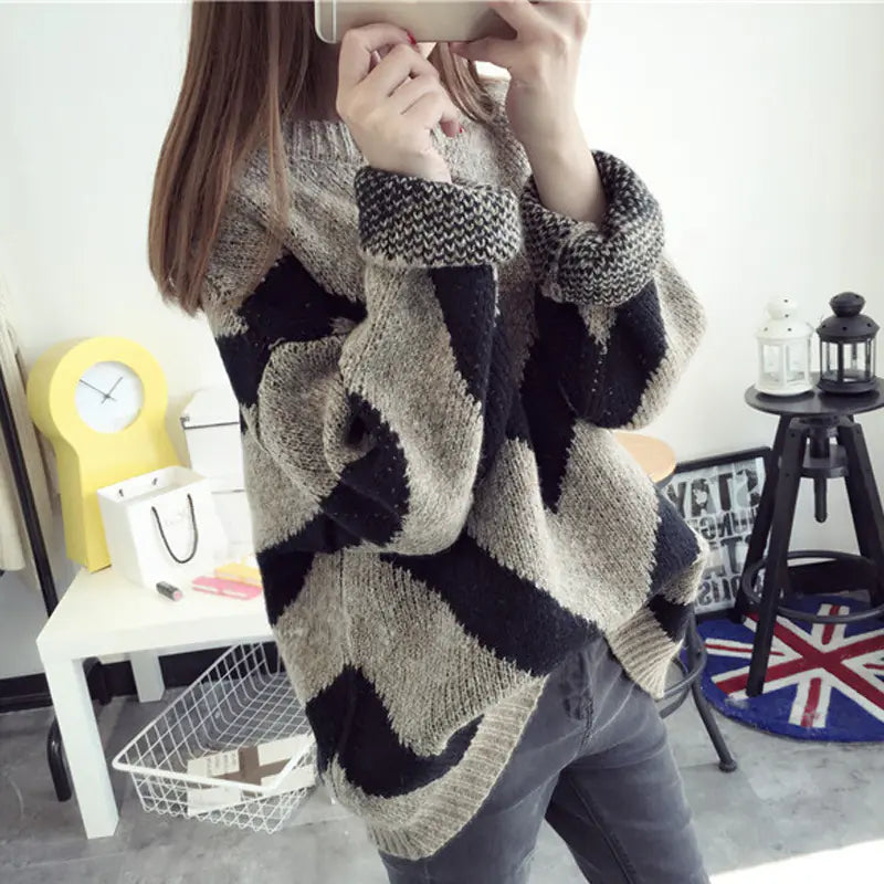 Women`s Cosy Batwing Knitwear Sweater