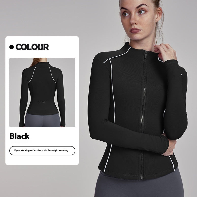 Yoga Fitness Fleece lined Top for Women