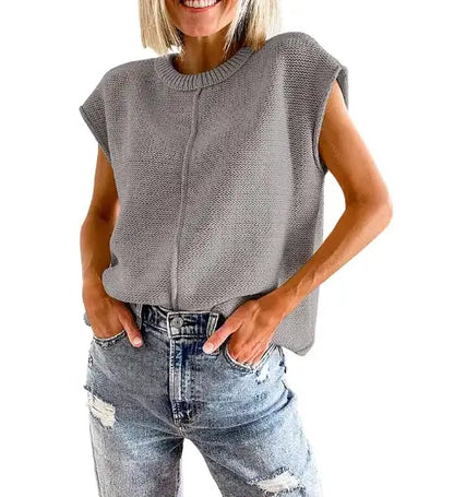 Woman`s Versatile Solid Ease SweaterVersatile Solid