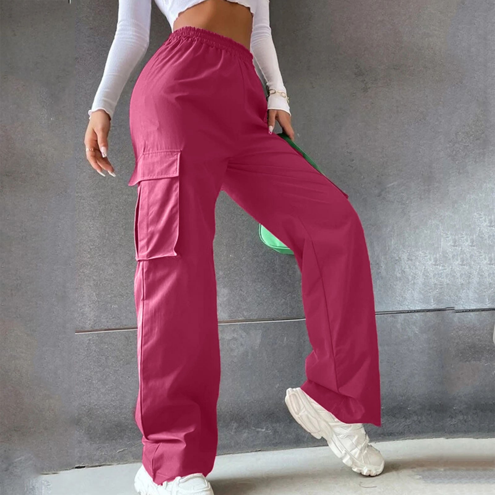 High Waist Season Wide Leg Straight Loose Pants