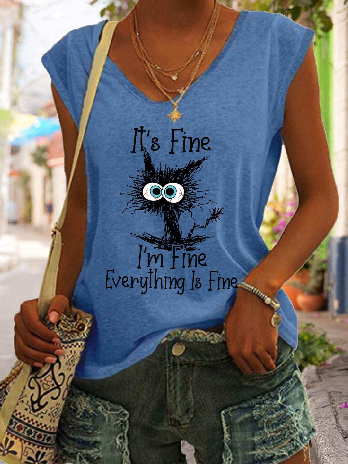 I`m only talking to my dog today Short Sleeved T-Shirt - Woman`s Clothing