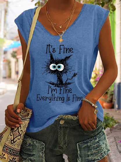 I`m only talking to my dog today Short Sleeved T-Shirt - Woman`s Clothing