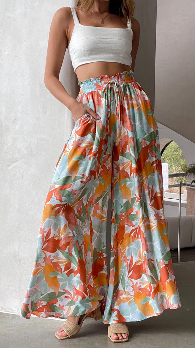 Wide Leg Loose Comfy Sweatpants With Pockets