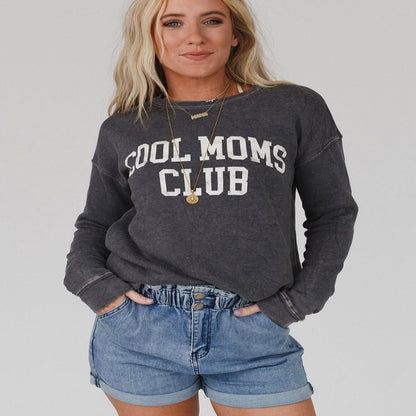 Letter Print Pullover Sweater Long-sleeved Top