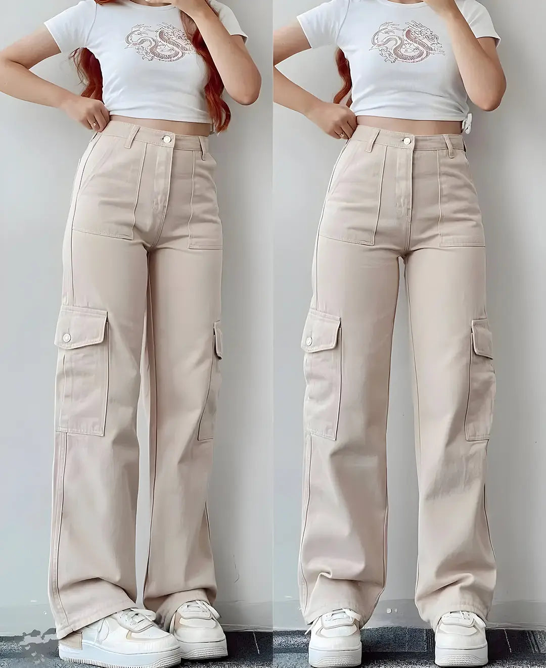 Stylish & Viral Women`s Vintage Cargo Pants