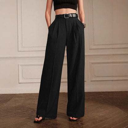 Women`s Leisure Commute Suit Wide Leg Pants