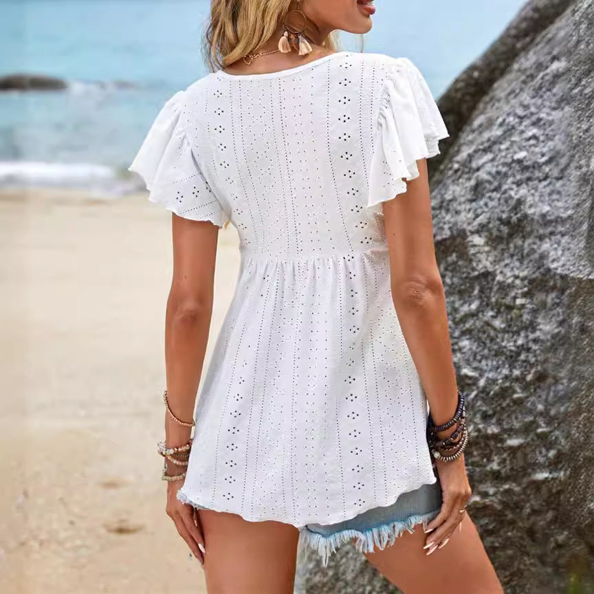 Women`s  Fashion Elegant Top - Woman`s Clothing