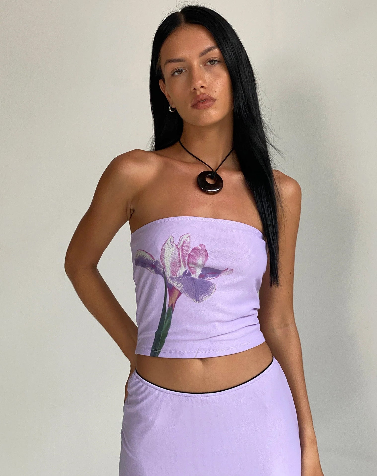 Y2g Printing Tube Top Short Vest - Woman`s Clothing