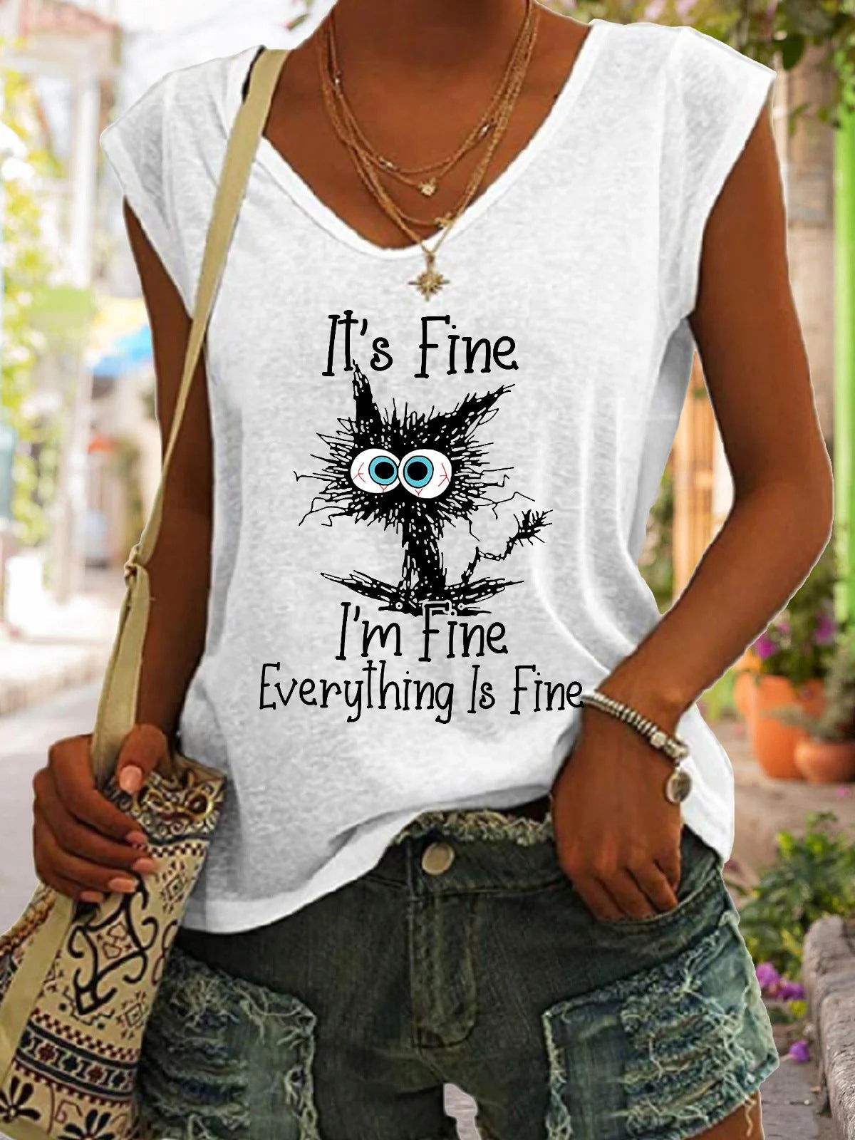 I`m only talking to my dog today Short Sleeved T-Shirt - Woman`s Clothing