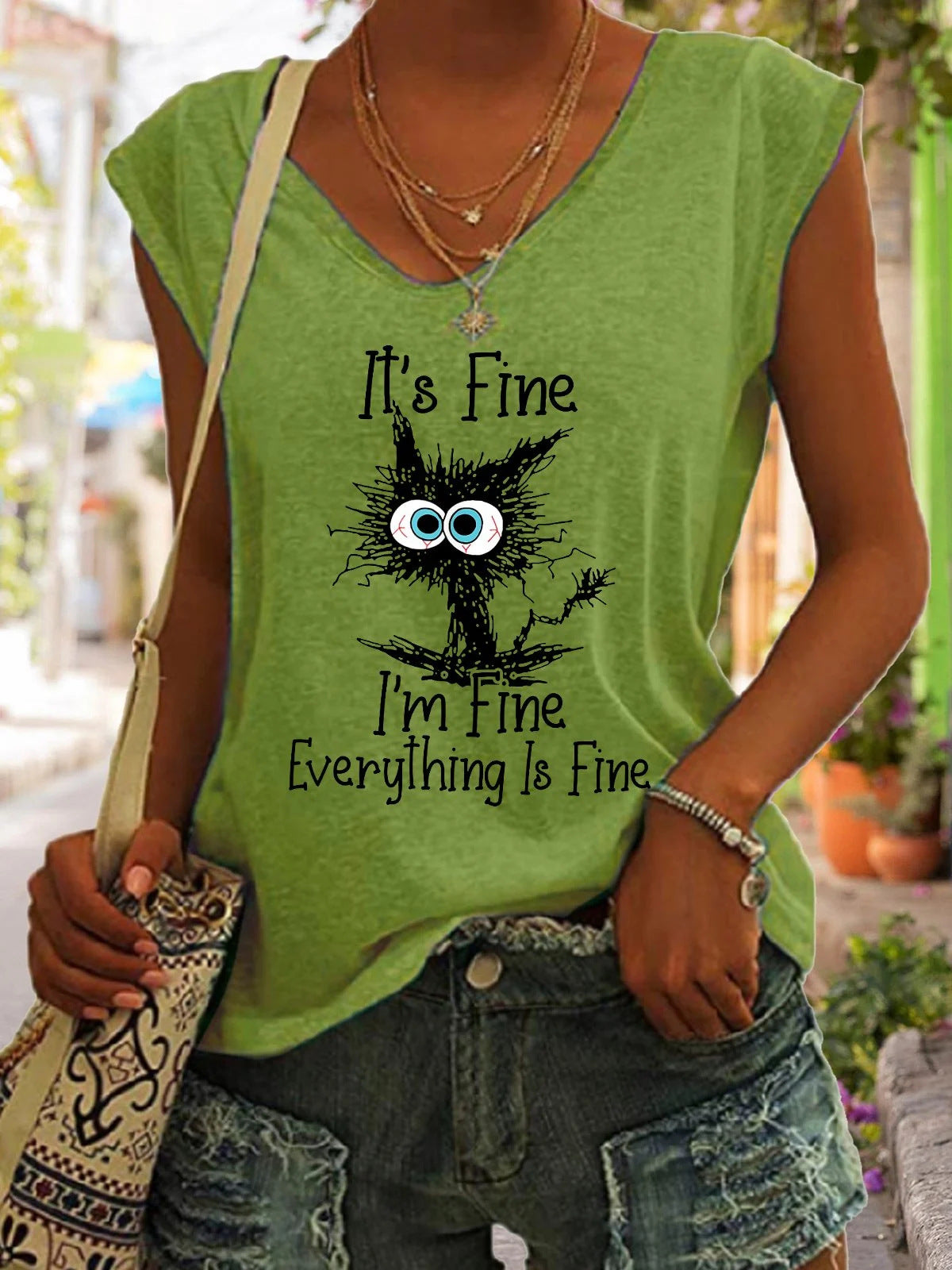 I`m only talking to my dog today Short Sleeved T-Shirt - Woman`s Clothing