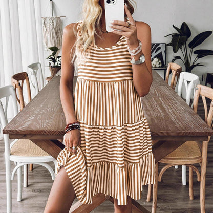 Fashionable Loose Sleeveless Dress For Women - Woman`s Clothing