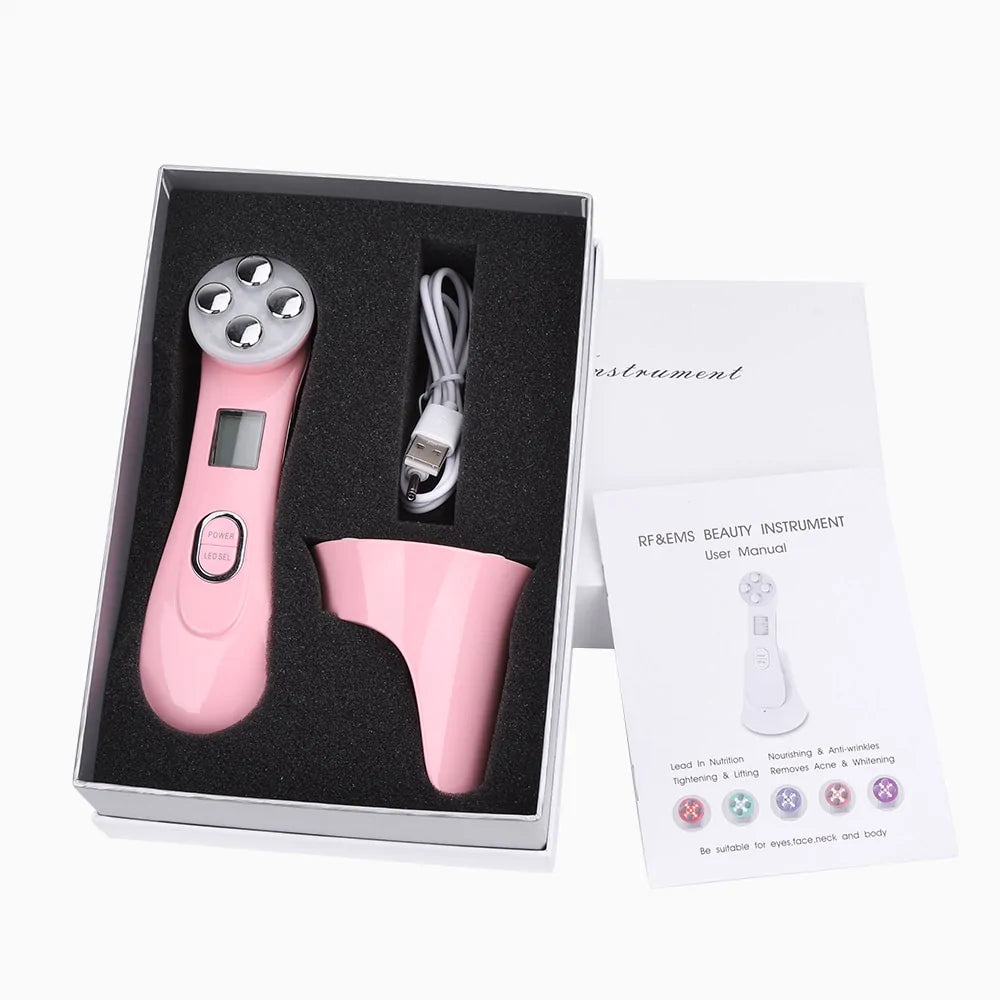 5-in-1 LED Skin Tightening Beauty Device - Woman`s Clothing