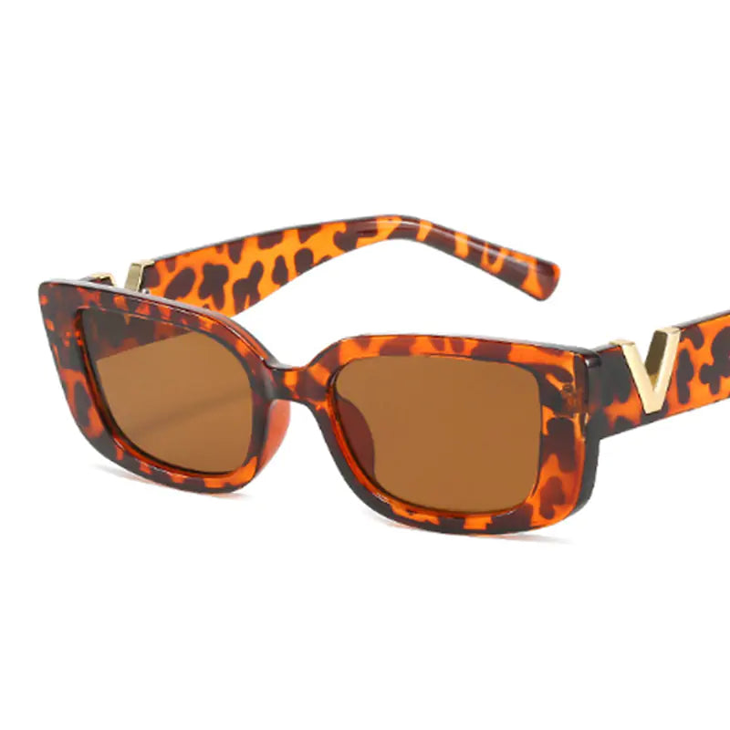 Rectangle Retro Sunglasses - Woman`s Clothing