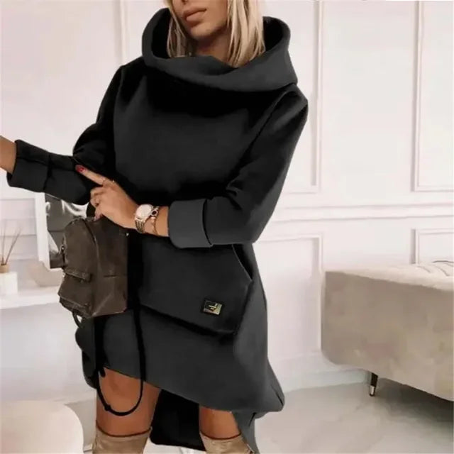 Ladies Long Sleeve Hoodies Dress