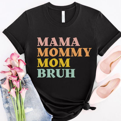 Cute Mom Style Printed Casual Round Neck T-shirt - Woman`s Clothing