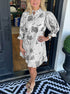Womens Casual Dress With Bell Sleeves - Woman`s Clothing