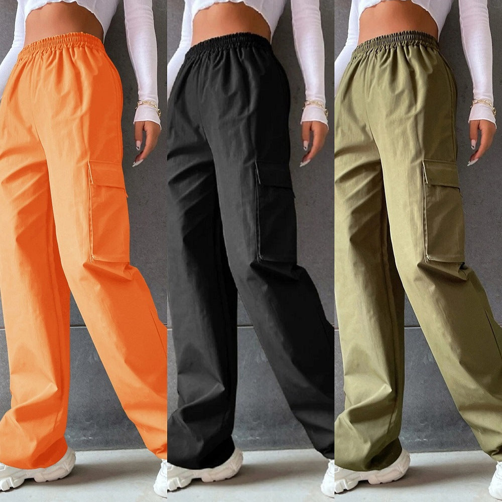 High Waist Season Wide Leg Straight Loose Pants