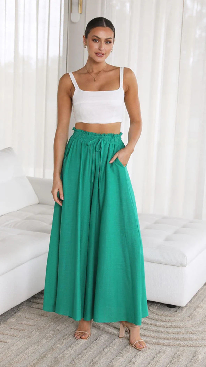 Wide Leg Loose Comfy Sweatpants With Pockets