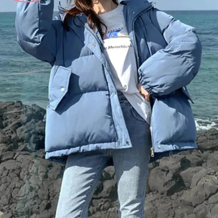 Warm Parka Coat - Woman`s Clothing