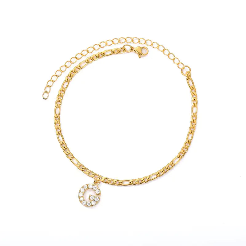 Personalized Initial Anklet – Add Elegance to Your Style