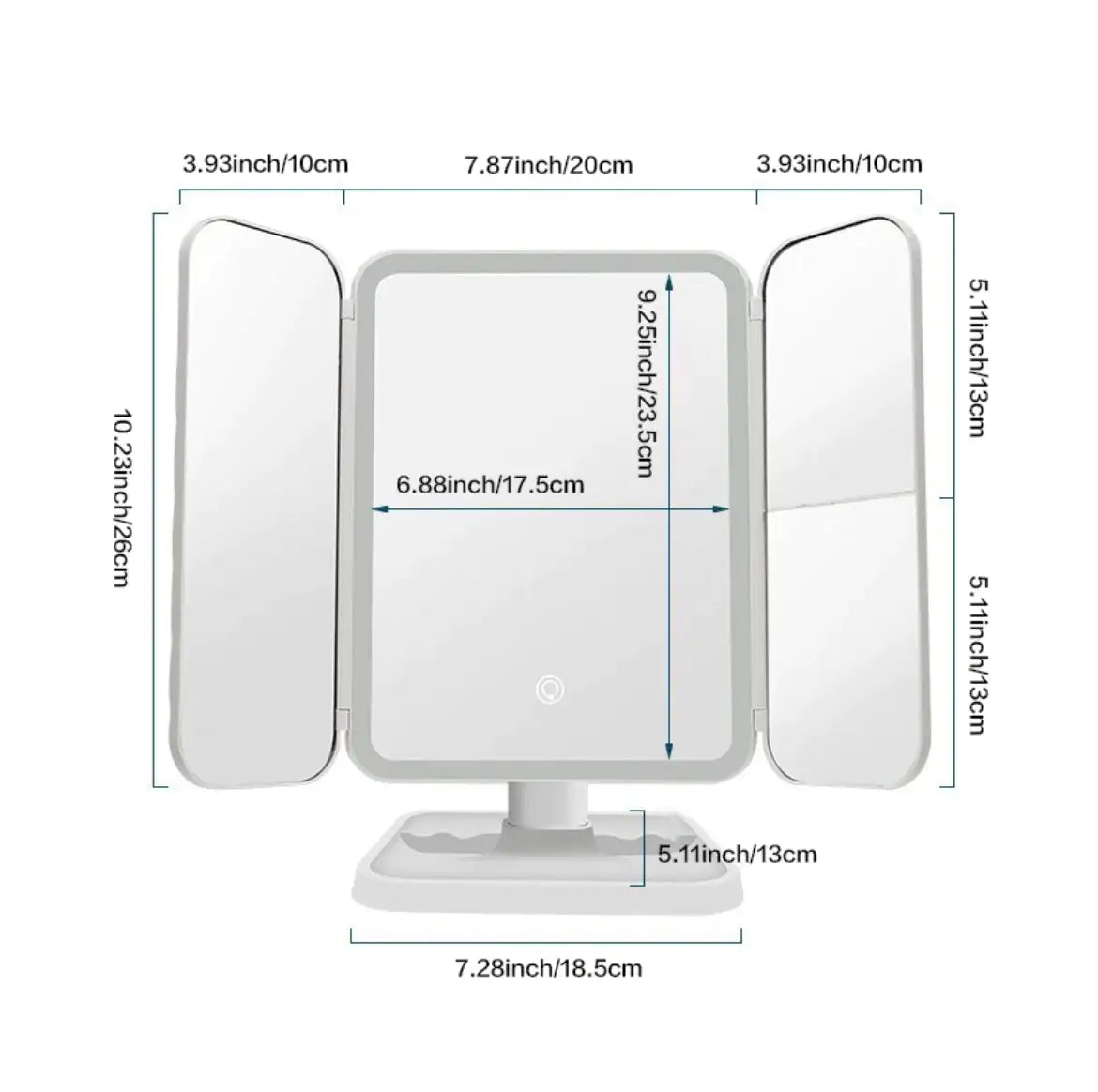 Trilite Mirror: Flawless Makeup Lighting