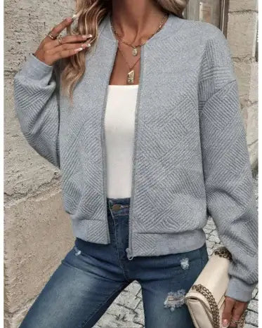 Woman`s Long Sleeve Casual JacketWoman`s Long Sleeve