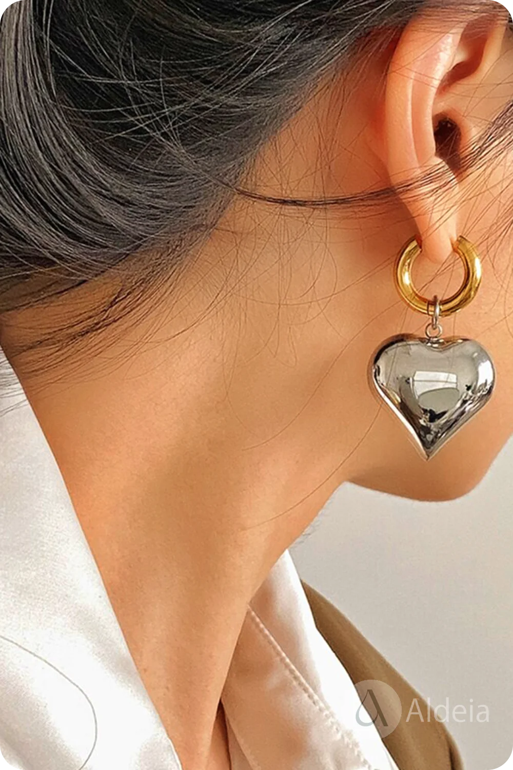 Minimalist Statement Earrings - Woman`s Clothing