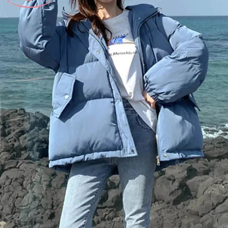 Warm Parka Coat - Woman`s Clothing