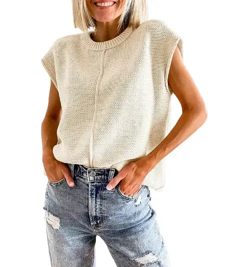 Woman`s Versatile Solid Ease SweaterVersatile Solid