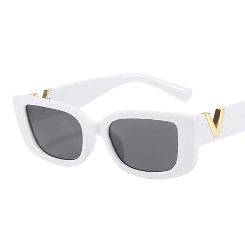 Rectangle Retro Sunglasses - Woman`s Clothing