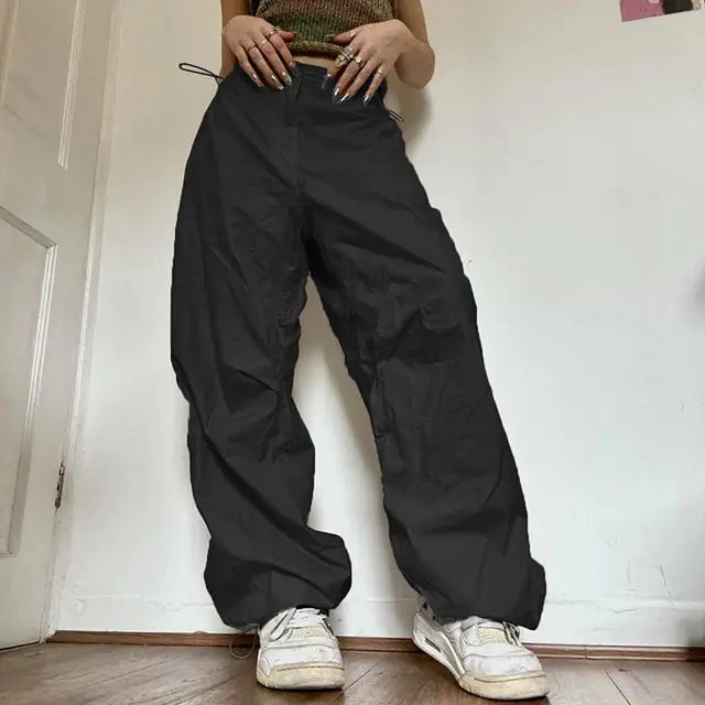 Casual Joggers Tech Pants Oversized - Woman`s Clothing