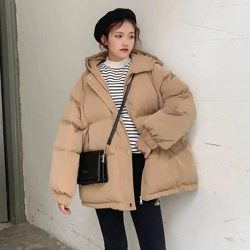 Warm Parka Coat - Woman`s Clothing