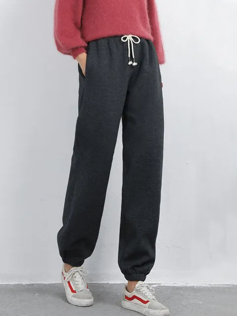 Women Winter Warm Leggings Thick Trousers - Woman`s Clothing