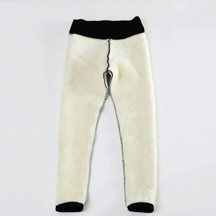 Velvet Warm Hight Waist Leggings - Woman`s Clothing