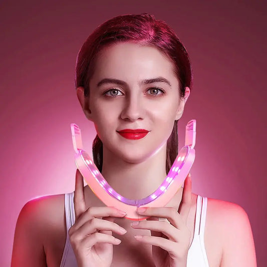 Facial Lifting Device with LED Photon Therapy - Woman`s Clothing