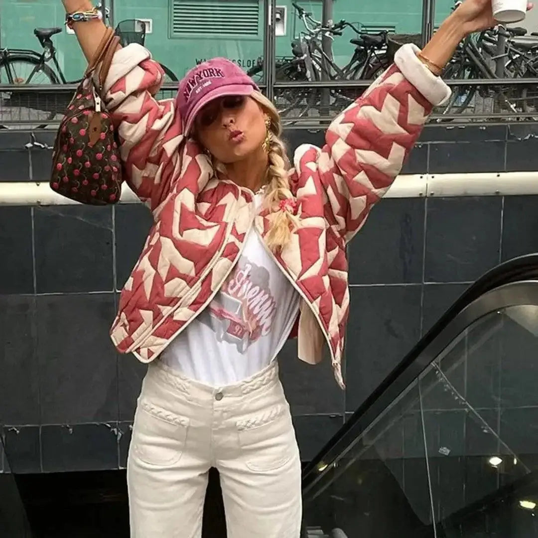 Chic &amp; Versatile Floral Patchwork JacketFloral Patchwork Jacket