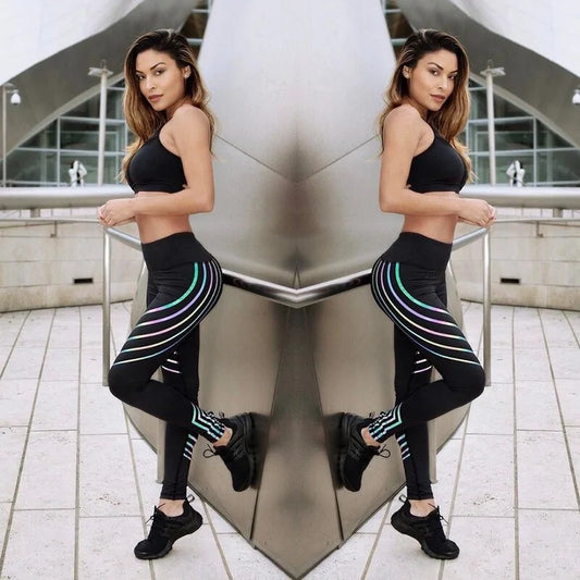 High Elastic Shine Workout Pants