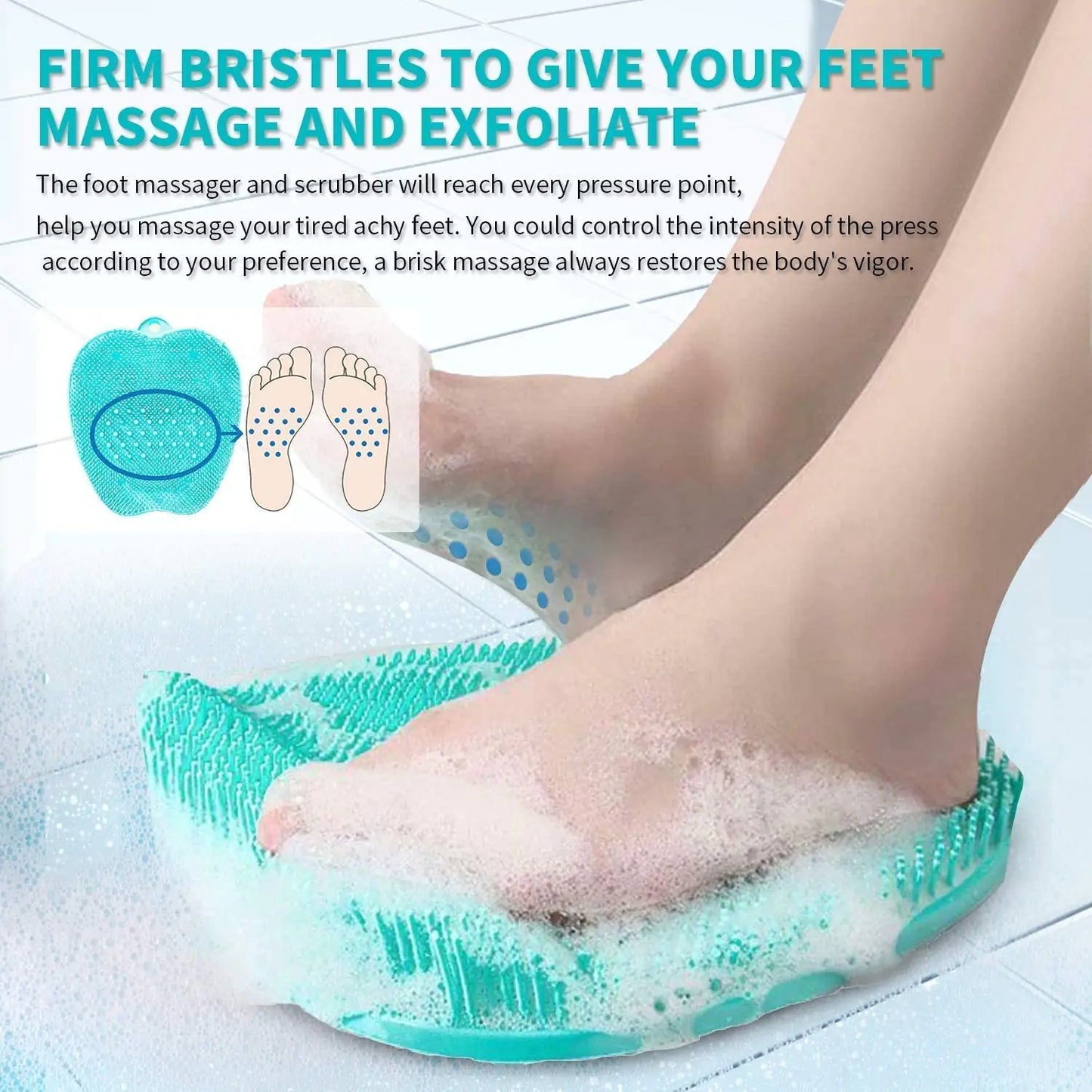 Shower Foot Scrubber - Woman`s Clothing