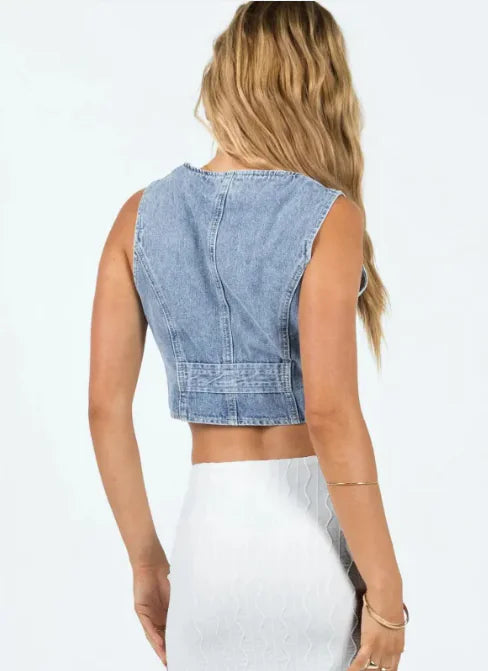 Denim Vibe Girl Vest