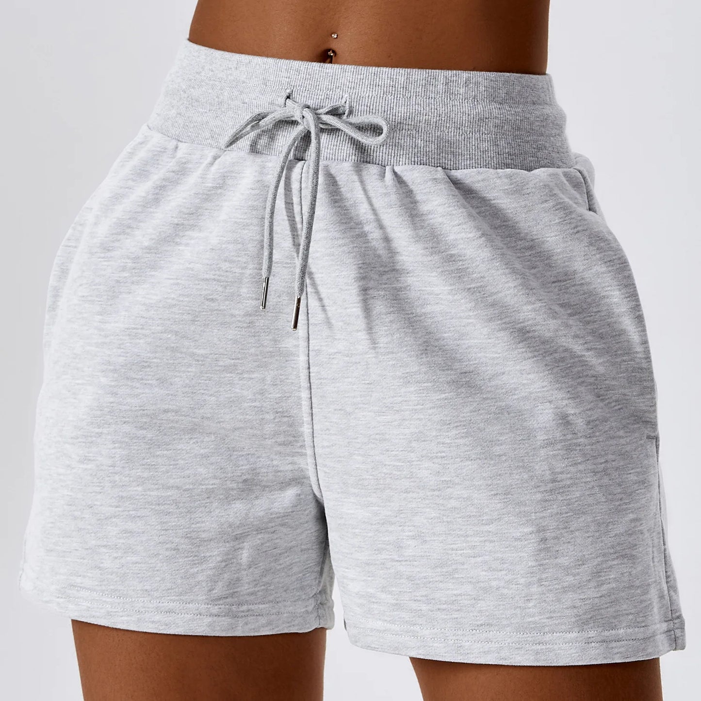 Loose Fit Drawstring Shorts - Woman`s Clothing