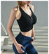 Front Zipper Sports Bra - Woman`s Clothing