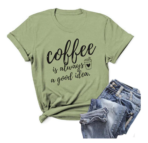 Mama Needs Coffee T Shirt - Woman`s Clothing