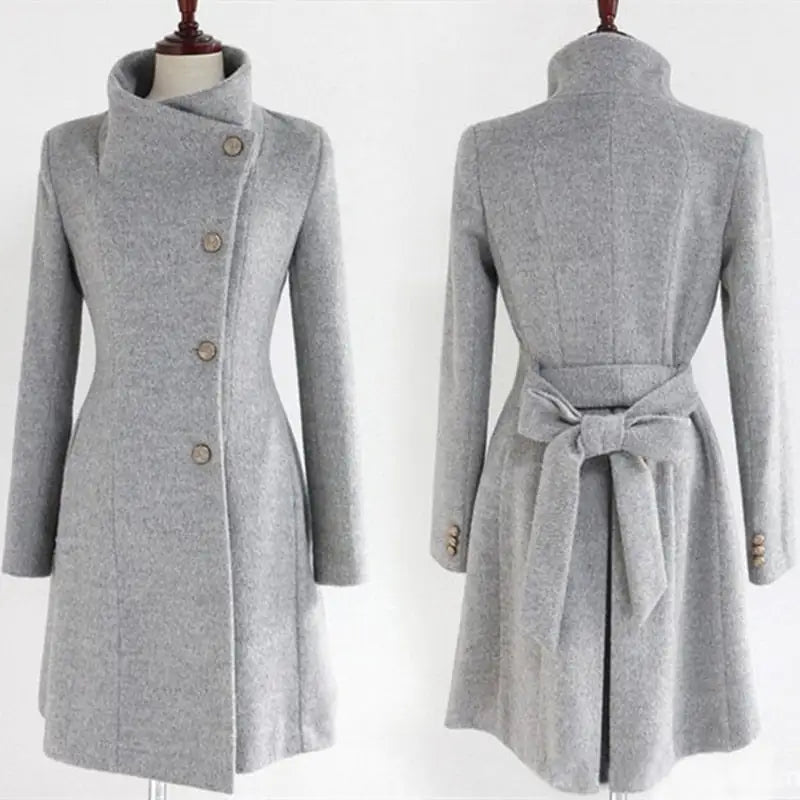 Winter Cashmere Long Women's Coat - Woman`s Clothing