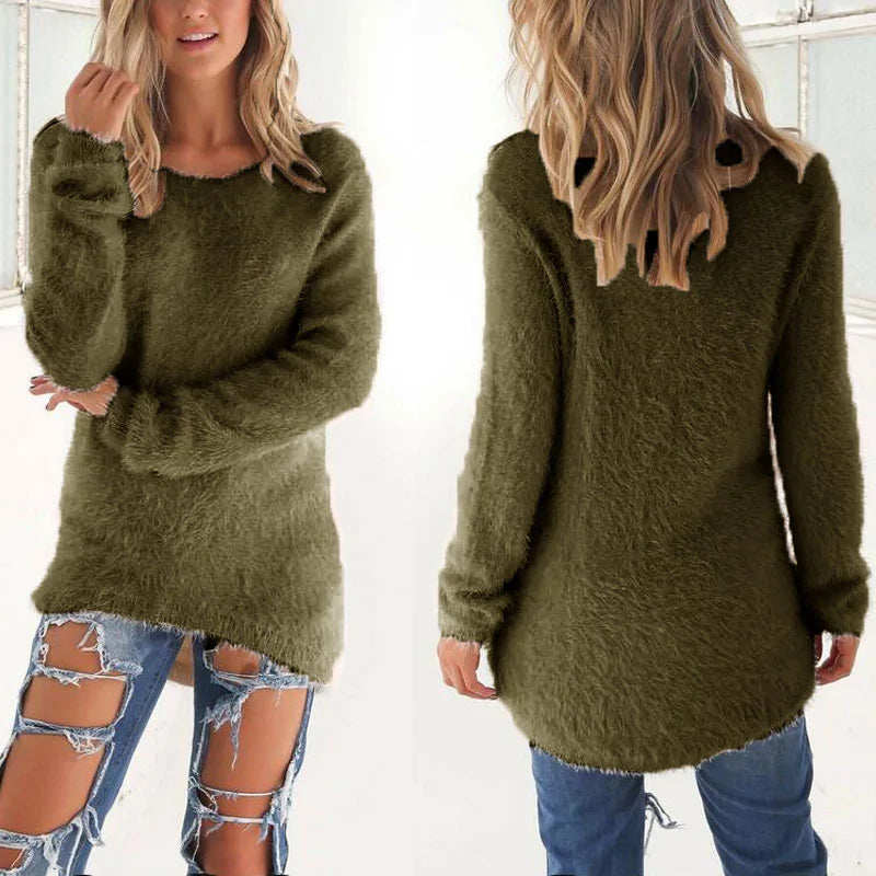 Fashionable Ladies Warm Pullover - Woman`s Clothing