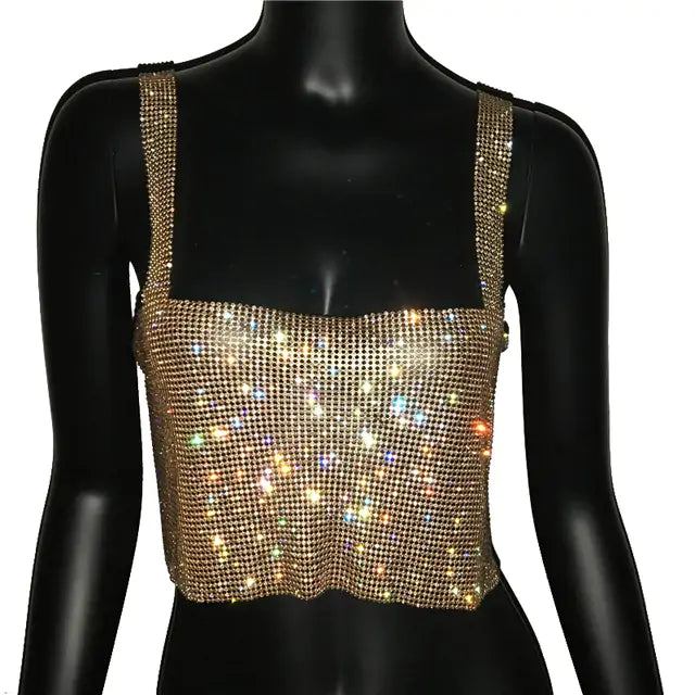 Glitter Nightclub Sexy Tank Top