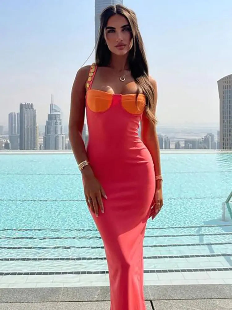 Elegant Sexy Maxi Dress - Woman`s Clothing