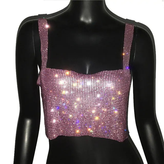 Glitter Nightclub Sexy Tank Top